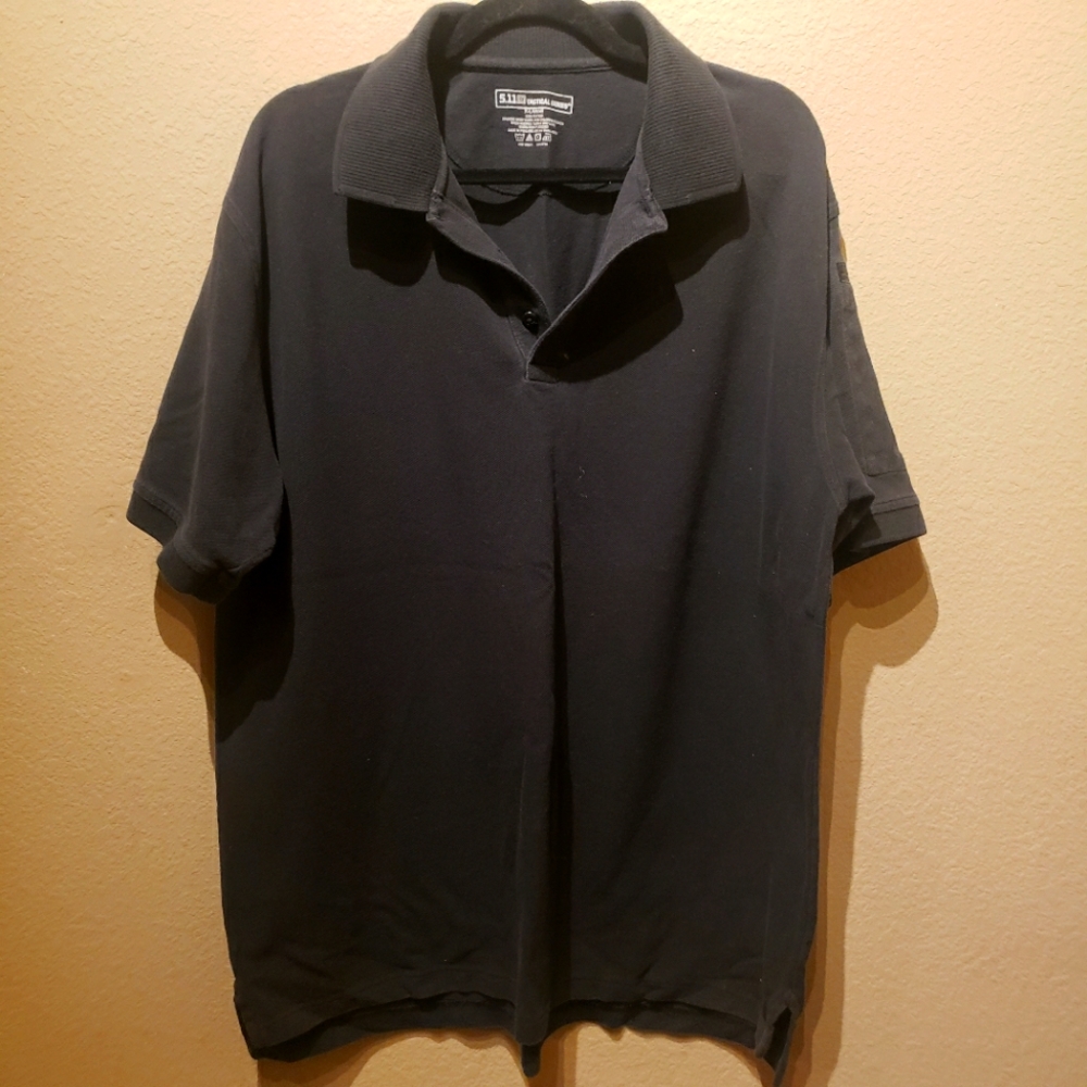 5.11 Tactical Professional Black Short Sleeve Polo Size XL
